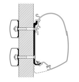 THULE Univerzální sada plochých adaptérů Omnistor pro markýzy řady 5