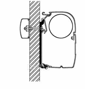 THULE Univerzální plochý adaptér Omnistor Délka: 5 metrů pro markýzy řady 5