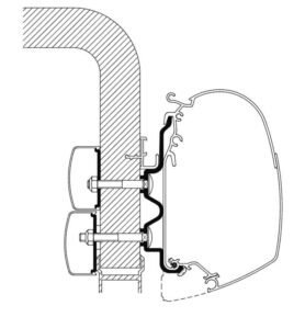 THULE Adaptér pro markýzu Omnistor - Hymer třídy C