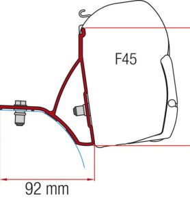 FIAMMA Adaptér F45 Trafic,Vivaro od roku 2015