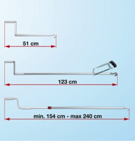 Ruční klika FIAMMA 51 cm