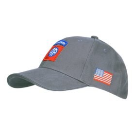 FOSTEX čepice baseball 82nd AIRBORNE ŠEDÁ