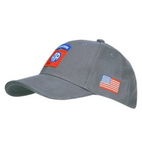 FOSTEX čepice baseball 82nd AIRBORNE ŠEDÁ