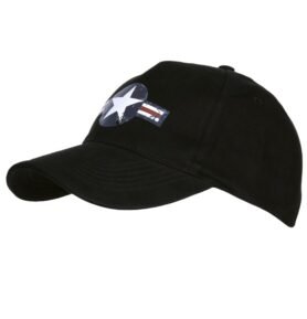 FOSTEX čepice baseball USAF WWII ČERNÁ