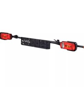 EuroCarry Světelný pásek na nosič jízdních kol černý, vhodný pro všechny modely Euro Carry