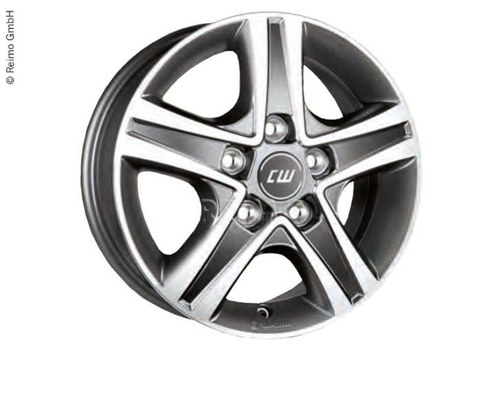 Slitinové kolo Borbet CWD Fiat Ducato Maxi, LK:130, 6,5 x 16" mystral anth.polished