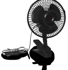 Ventilátor Carbest 12 V - oscilační s držákem na držák