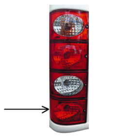 JOKON Zadní mlhové světlo červené