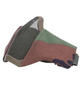 101INC maska AIRSOFT polstrovaná s mřížkou WOODLAND