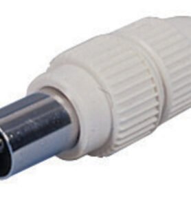 REIMO Koaxiální zástrčka pro příjem TV signálu, bílá