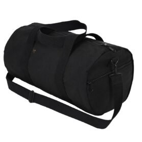 ROTHCO taška přes rameno VÁLEC 48 x 23 cm bavlněná ČERNÁ