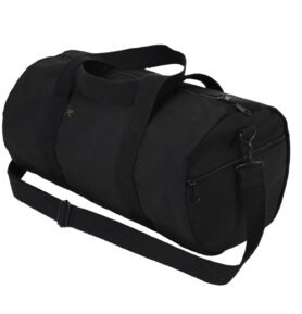 ROTHCO taška přes rameno VÁLEC 48 x 23 cm bavlněná ČERNÁ