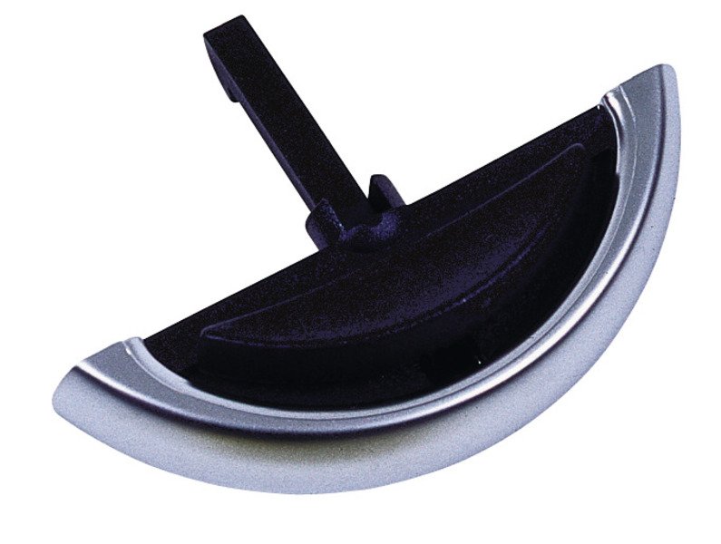 REIMO Nábytková úchytka se zámkem - stříbrná / černá