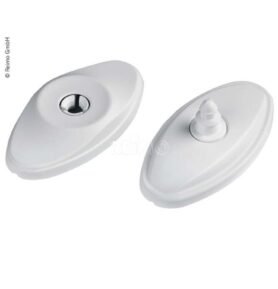 FROLI Záchytka dveří z bílého plastu