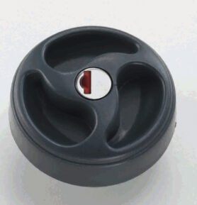 ZADI Víko nádrže na vodu nebo naftu se 3 úchyty - bez cylindrického zámku a klíče Barva: Černá