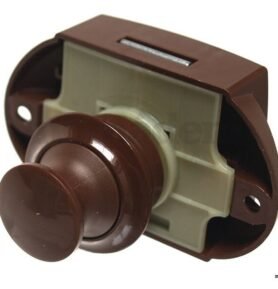 REIMO Kompletní nábytkový zámek Push Lock Barva: Hnědá