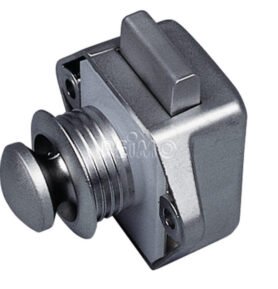 REIMO Push Lock Mini - Nábytkový zámek stříbrný