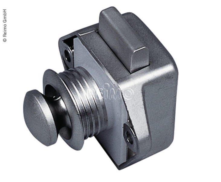 REIMO Push Lock Mini - Nábytkový zámek stříbrný