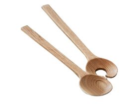 Bitz Salátové náčiní dub 32 cm (sada 2 ks)