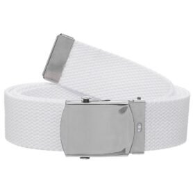 MFH opasek s kovovou přezkou 30 mm BÍLÝ