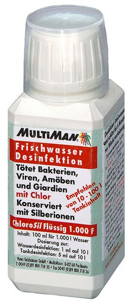 MULTIMAN ChloroSil liquid 1000 Konzervace vody, 100 ml