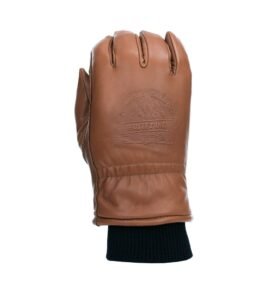 Rukavice zimní OUTDOOR kožené HNĚDÉ vel. L