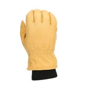 Rukavice zimní OUTDOOR kožené PÍSKOVÉ vel. 3XL