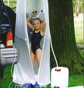 CKW Cestovní kulatá sprcha s vaničkou, průměr 70 cm