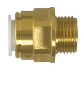 Reliance Worldwide Šroubový konektor s vnějším závitem 3/8", mosazný