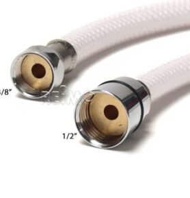 REIMO Sprchová hadice bílá 1,5 m, 3/8" x 1/2"