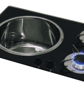 Kombinovaný dřez s dvouplotýnkovým vařičem CAN - model PV1360