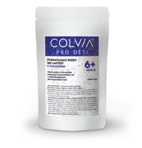 COLVIA Pokračovací mléko bez laktózy s colostrem 6+ měsíců, vzorek 35g