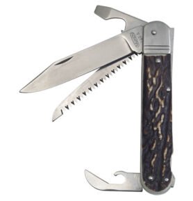 MIKOV nůž zavírací 4 KP s imitací parohu NEREZ s pojistkou střenka PLAST