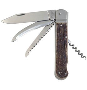 MIKOV nůž zavírací 4V/KP s imitací parohu NEREZ s pojistkou střenka PLAST