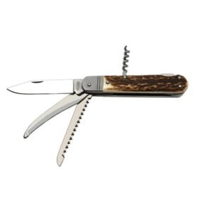 MIKOV nůž zavírací lovecký FIXIR 4V/KP s pojistkou střenka JELENÍ PAROH