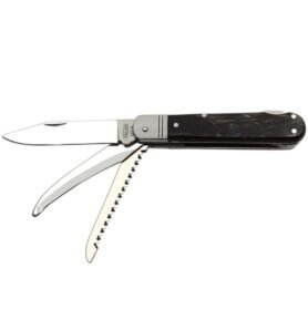 MIKOV nůž zavírací NEREZ 3 KP s pojistkou střenka BUVOLÍ ROHOVINA