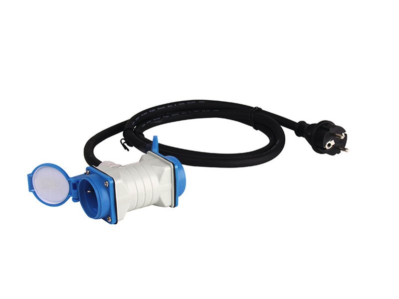 Prodlužovací kabel rozdělovače Carbest Schuko - 1xSchuko zástrčka na 2xSchuko zásuvka