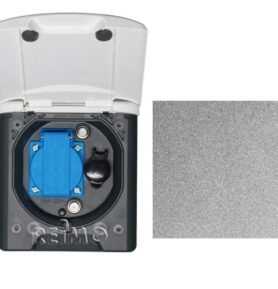 ABL Univerzální markýzová zásuvka 230V s magnetickým zámkem tmavě šedá