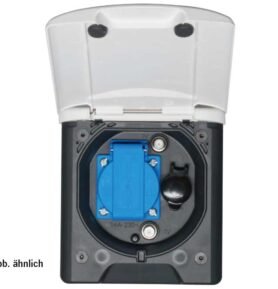 ABL Univerzální zásuvka markýzy 12V s magnetickým zámkem světle šedá