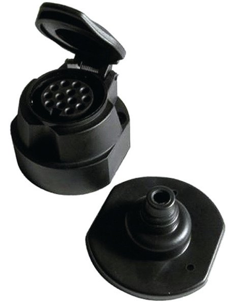 13pólová zásuvka pro přívěs Carbest s vypínacím kontaktem pro zadní mlhové světlo