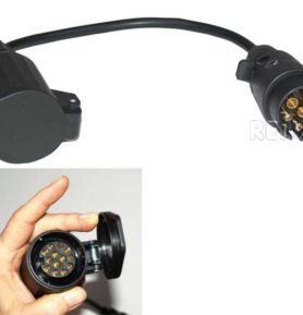 Adaptační kabel Carbest 30 cm ze 7kolíkové zásuvky na 13kolíkovou zástrčku