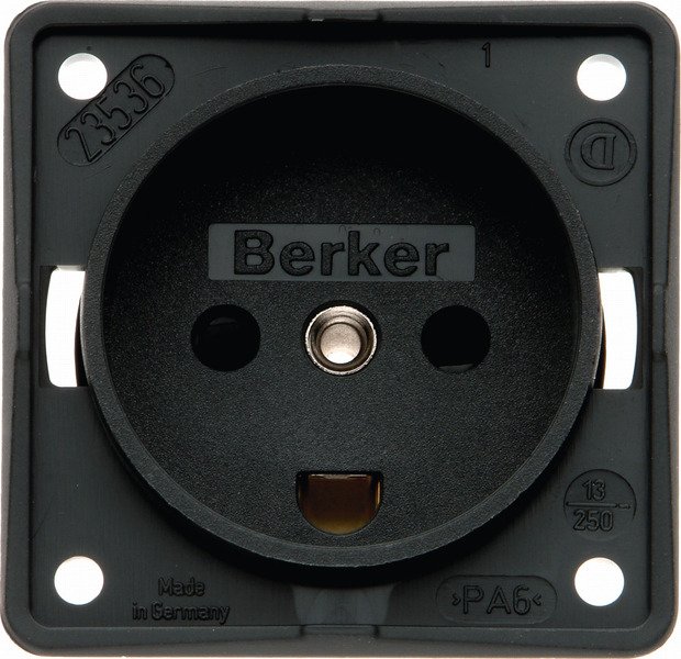 BERKER Zásuvka 230V anthr