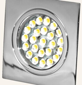 Dimatec LED spot 12V, dotykový spínač, 1,6W, 24LED, chrom