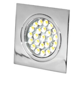 Dimatec LED reflektor 12V, 1,6W, 24LED, chromový