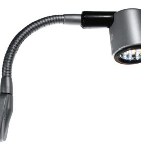 Frilight LED světlo na čtení 12V, 1W, matně stříbrné, 130mm, pevné SB