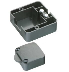 REIMO Hrudní tlačítko pro zapuštěnou montáž, černé, s přídavným krytem