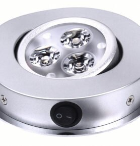 Carbest Wave - LED stropní spot, Ø105mm, H24mm, 3x1W