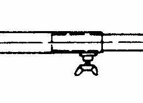Umefa Střešní hák 170-250 cm ocel 22 mm