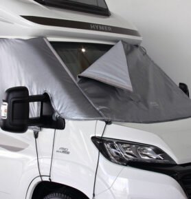 Vnější termoizolační clona Hindermann na přední a boční okna Varianta: Fiat Ducato 250 / 290 od roku 2006