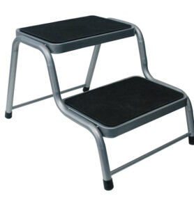 Dvoustupňový ocelový schůdek Carbest - výška 41 cm